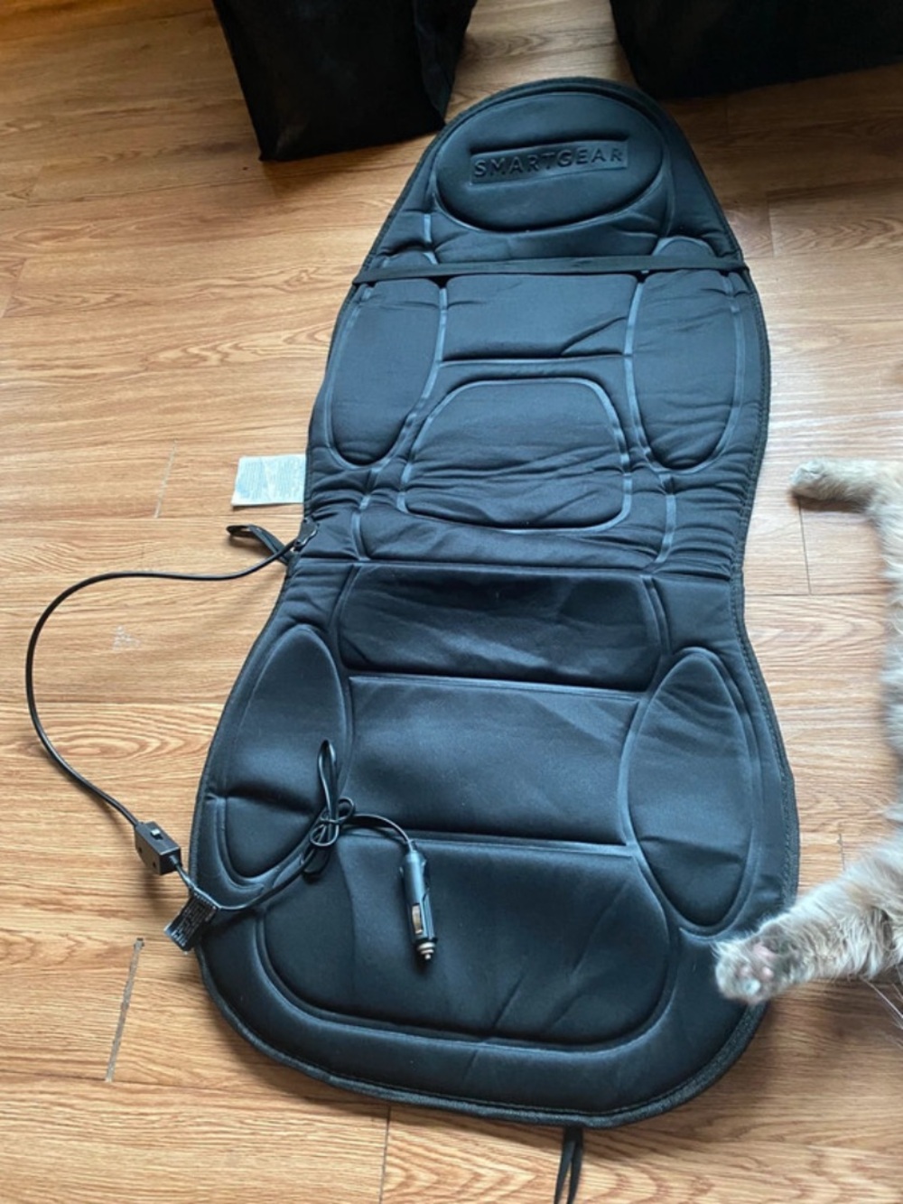 SmartGear Black Car Seat Massage Pad